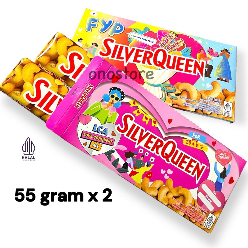 

Silverqueen Cashew 55 gram x 2 Edisi Valentine