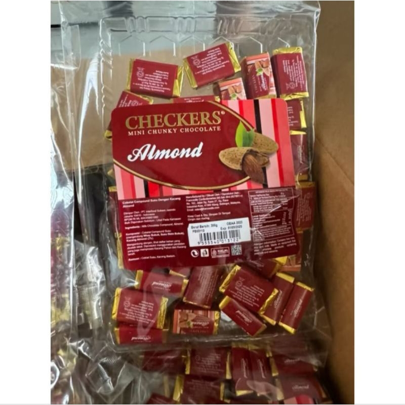 

CHECKERS MINI CHUNKHY CHOCOLATE || COKLAT ALMOND [ HALAL ]