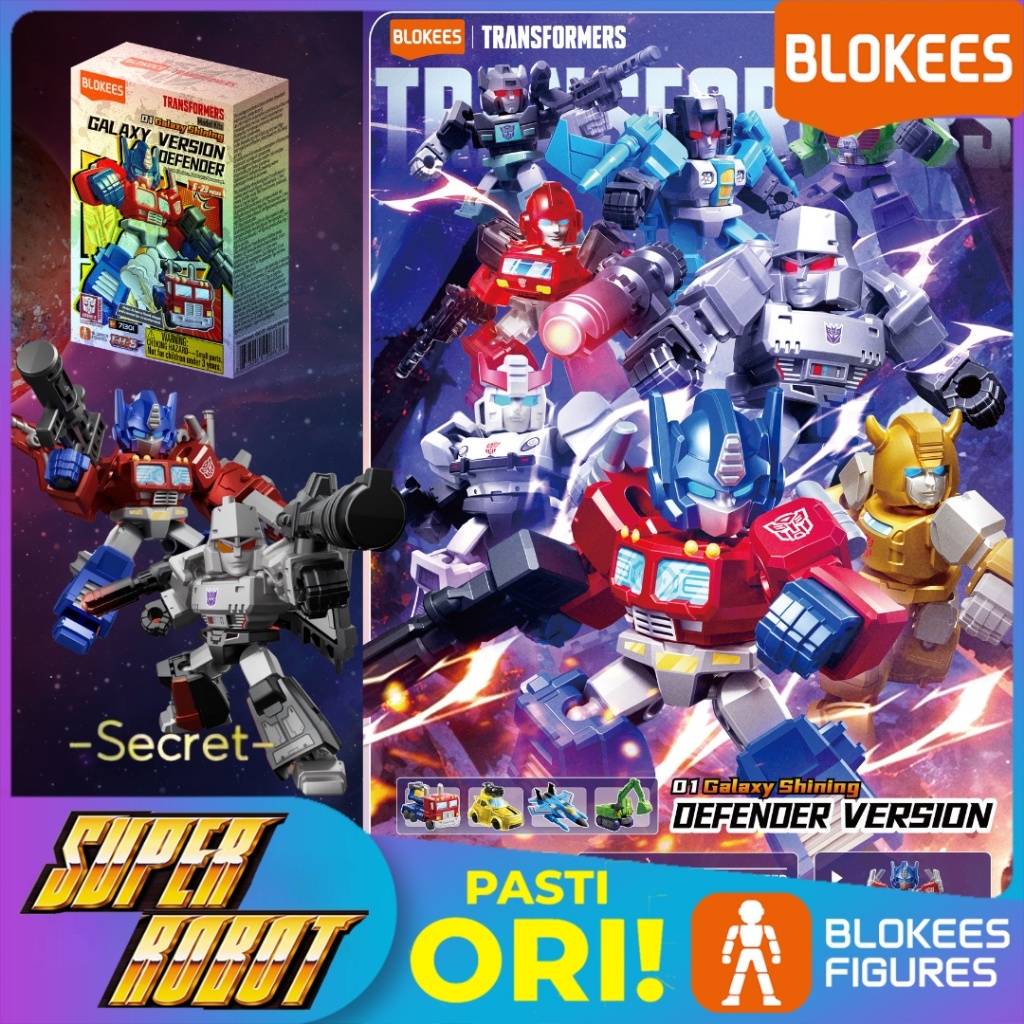 BLOKEES Figure Blind Box Transformers GVD-01 01 Galaxy Shining Defender Version - Optimus Prime / Me