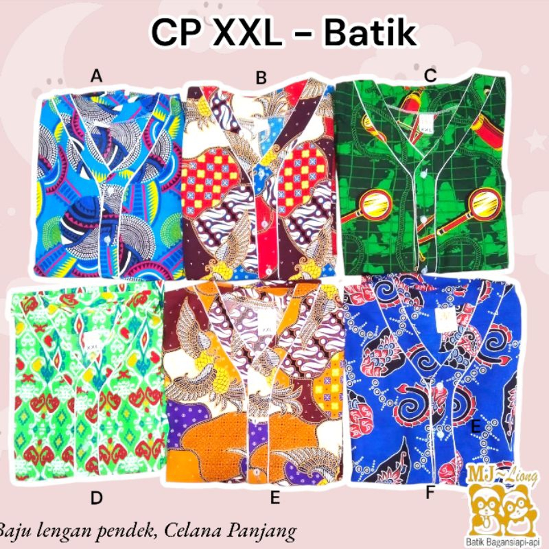 Baju tidur batik bagan uk.XXL LD 120cm / piyama jumbo / Baju tidur jumbo / piyama wanita / piyama pr