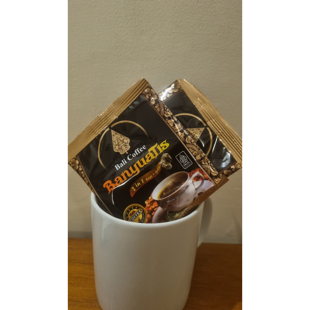 

Kopi Bali Banyuatis 2 in 1 Per Sachet - Original Kopi Bali Cap Banyuatis