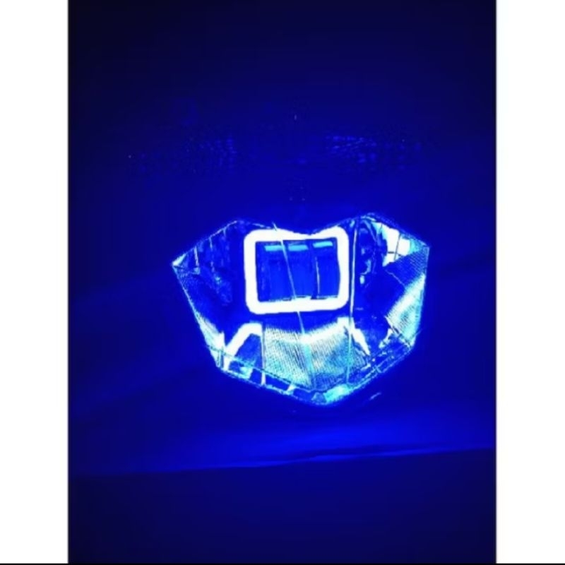 Satu Paket Reflektor Lampu Depan Beat Esp ECO Beat Street 2016-2019 Plus Lampu Tembak LED Lensa 3 Ma