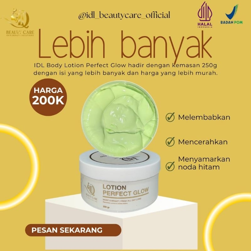 HB pemutih IDL body lotion 250 gram