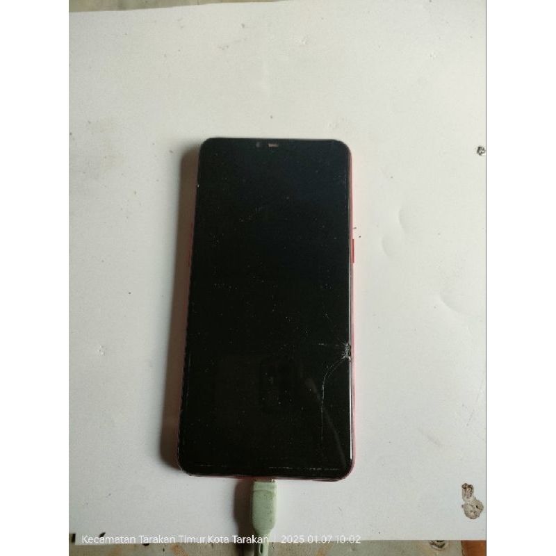 HP oppo A3S pecah LCD mesin on