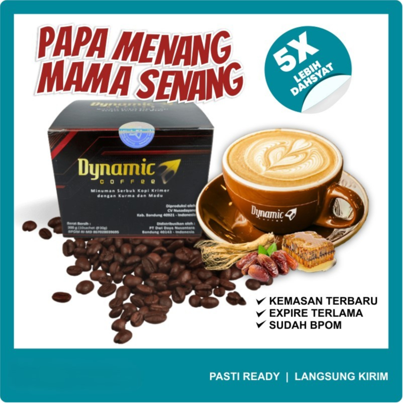 

Kopi Dinamic 1 Box 10 Sachet Original Dynamic Coffee 100% Asli