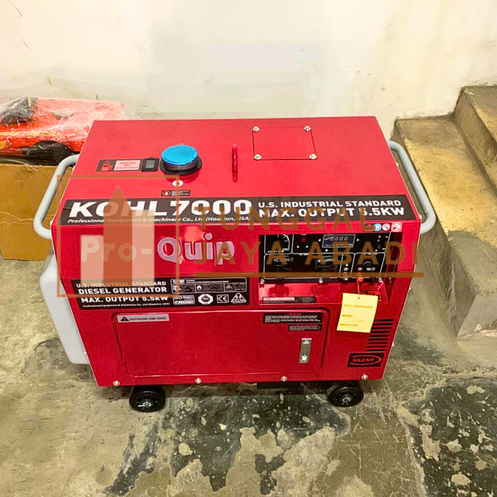 Genset Silent Diesel Pro Quip KOHL7000 - 6000 Watt