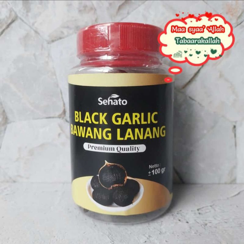 

Black Garlic Bawang Lanang - Bawang Tunggal Premium Quality Sehato 100 gr