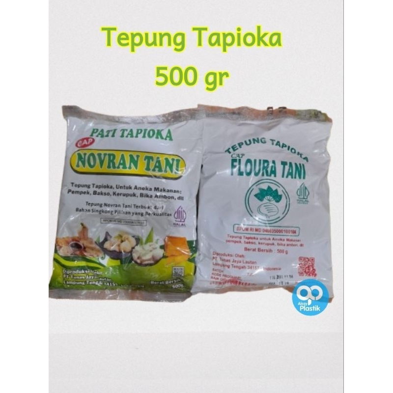 

tepung tapioka/ pati tapioka/ sagu novran & floura tani 500 gr