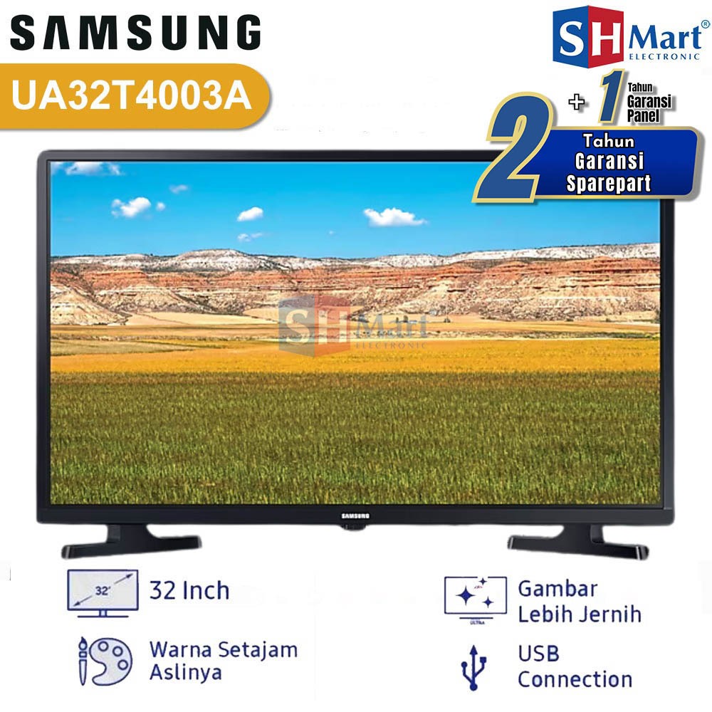 Tv Led Samsung 32 Inch UA32T4003AK Digital Tv 32T4003 New (MEDAN)