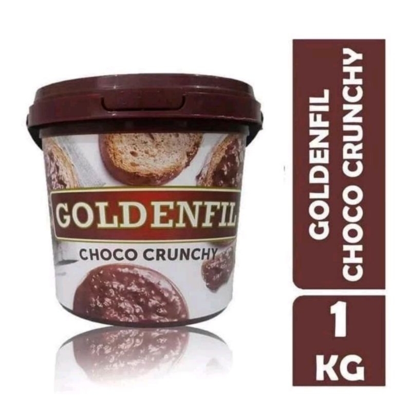 

Selai coklat goldenfil choco crunchy kemasan original 1kg