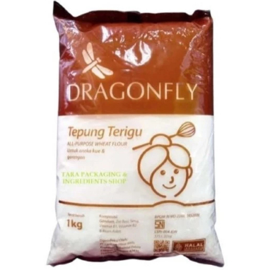 

Tepung Terigu DRAGONFLY 1kg - Terigu Serbaguna