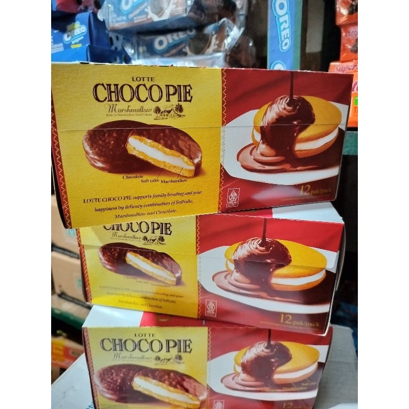 

LOTTE Chocopie Marshmallow ( isi 12 pcs )