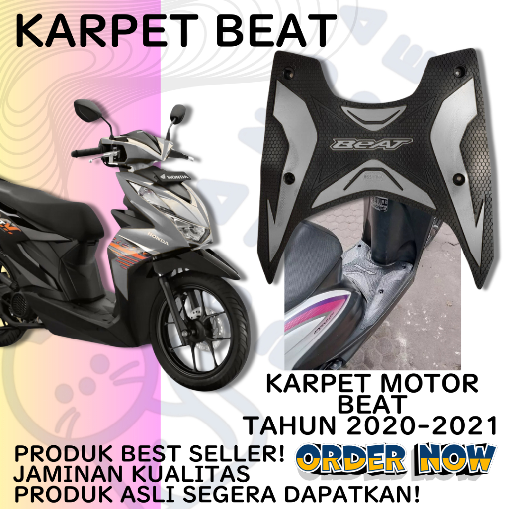 [FS]BEAT Karpet karet stepfloor alas kaki pijakan motor BeAT 2020-2021 Street Deluxe cbs iss Bordes