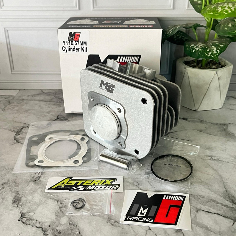 Cylinder Block Blok Set Piston Yamaha F1ZR Y 110 56mm.57mm Original MG Racing,Shark