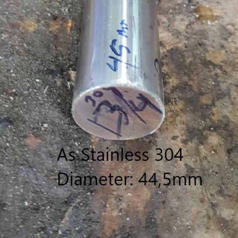 As 304 | Ø: 44,5mm (4,45cm) | As stainless steel 304 | anti karat | As stenlis stainless type 304