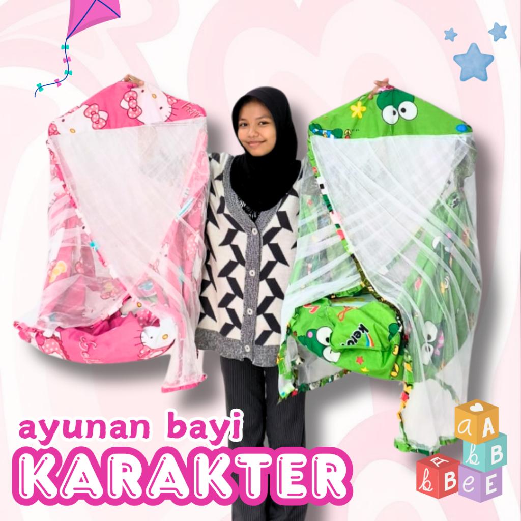 Ayunan Bayi Karakter Kain Ayunan dan Kelambu