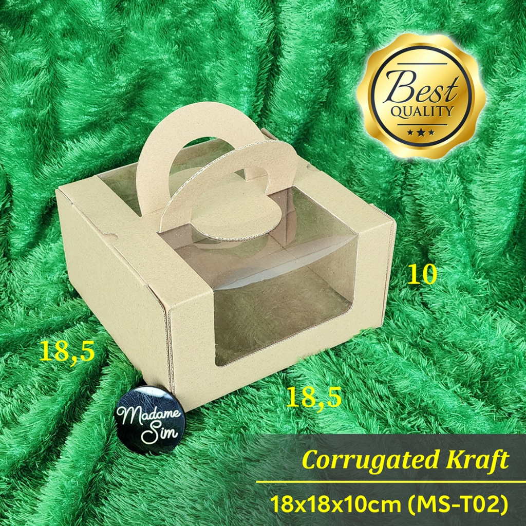 

DUS KUE - CAKE BOX - GIFT BOX - KOTAK KADO 18x18x10 - MS-T02 (ISI : 10 PCS)