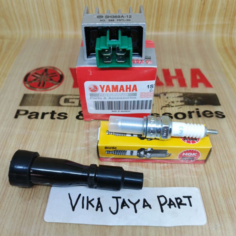 KIPROK BUSI + TUTUP BUSI 3ITEM 1S7 YAMAHA JUPITER MX OLD LAMA JUPITER MX NEW 135 ORI