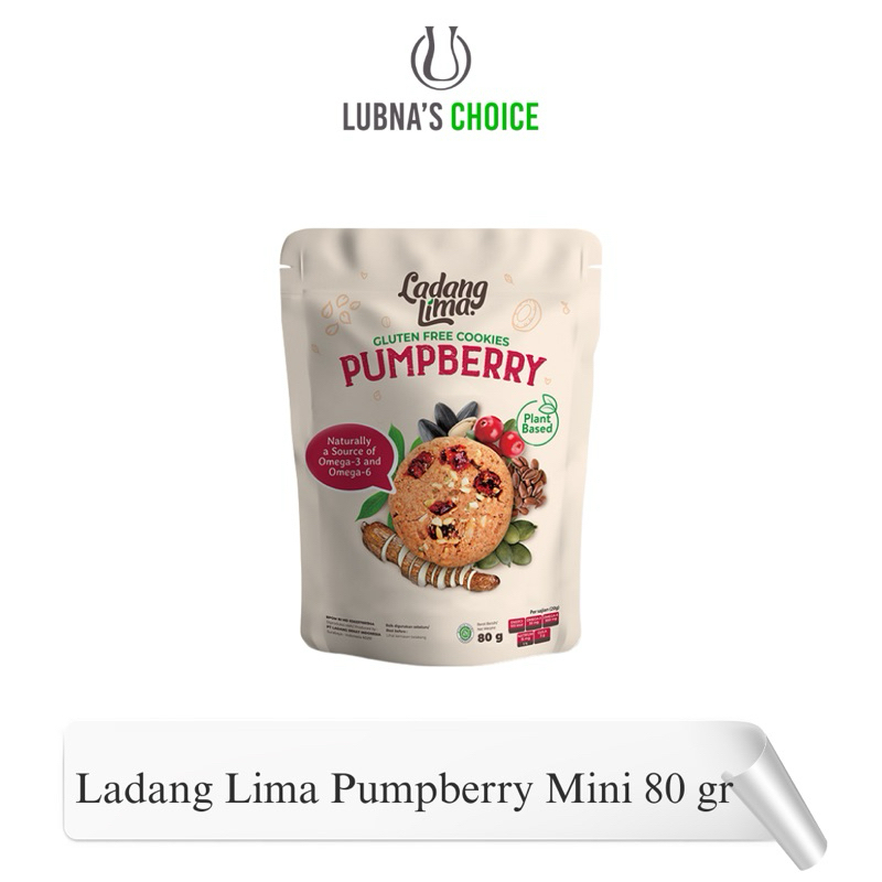 

Pumpberry Mini Bites 80g Ladang Lima, Cookies Sehat Bebas Gluten