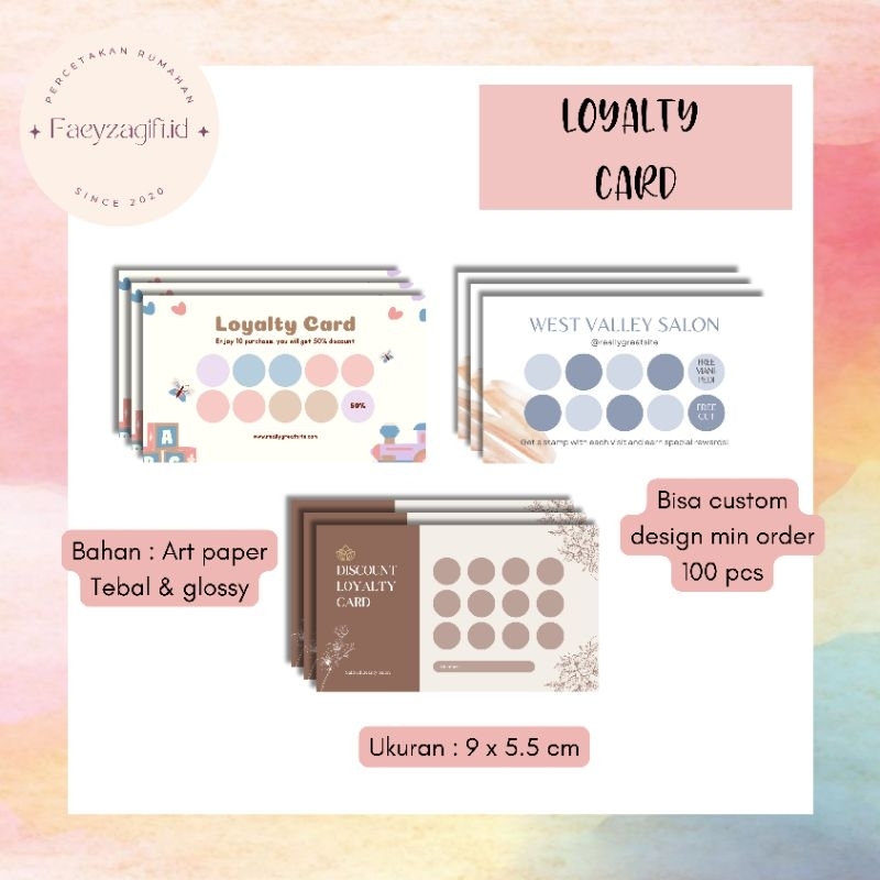 

(1 HARI SELESAI ) Member Card / Kartu member Custom Loyalty card / Kartu anggota / Kartu nama