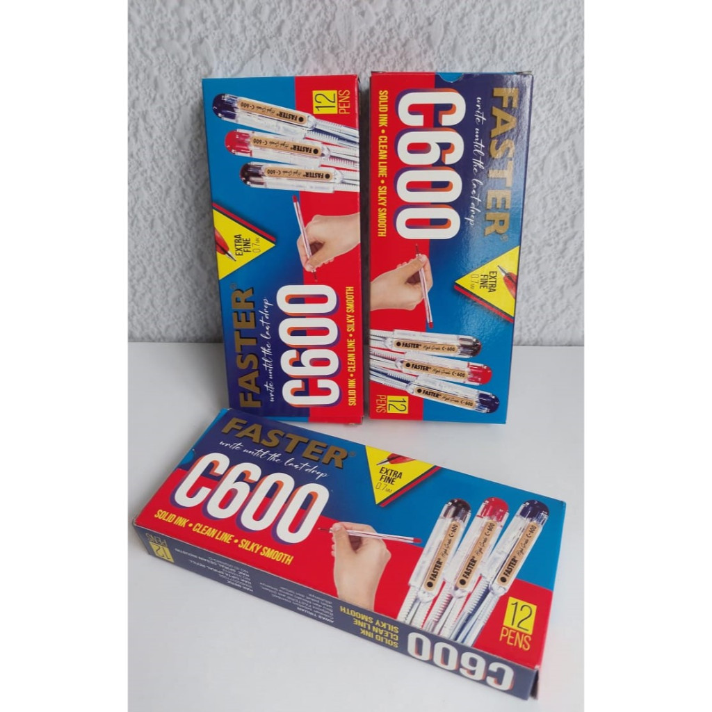 

Pulpen/Ballpoint FASTER C-600 Extra Fine 0.7mm