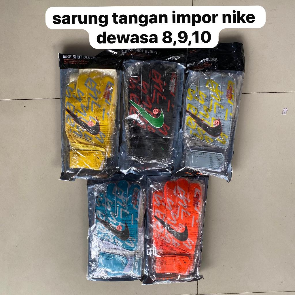 SARUNG TANGAN KIPER DEWASA NIKE GRADE ORI IMPORT