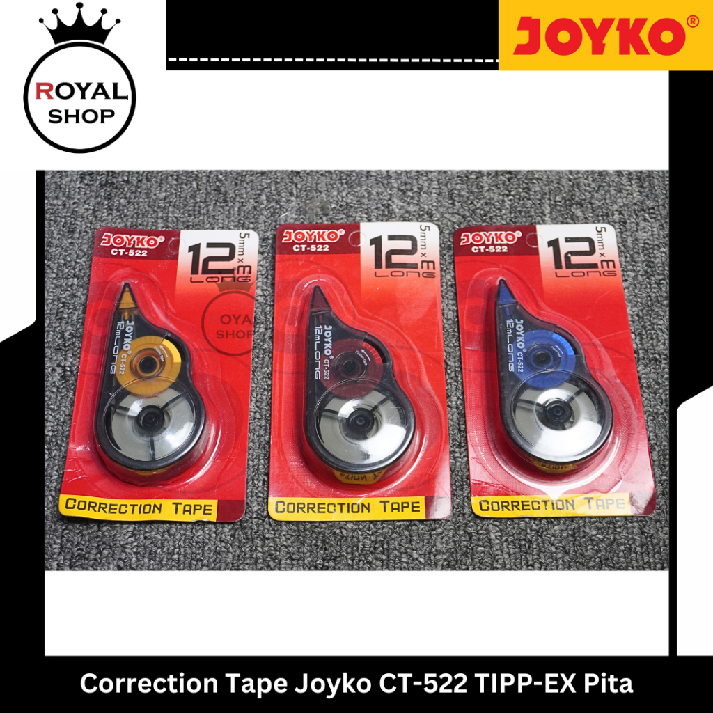 

Joyko Correction Tape Tip Ex Kertas CT-522 5mmx12m