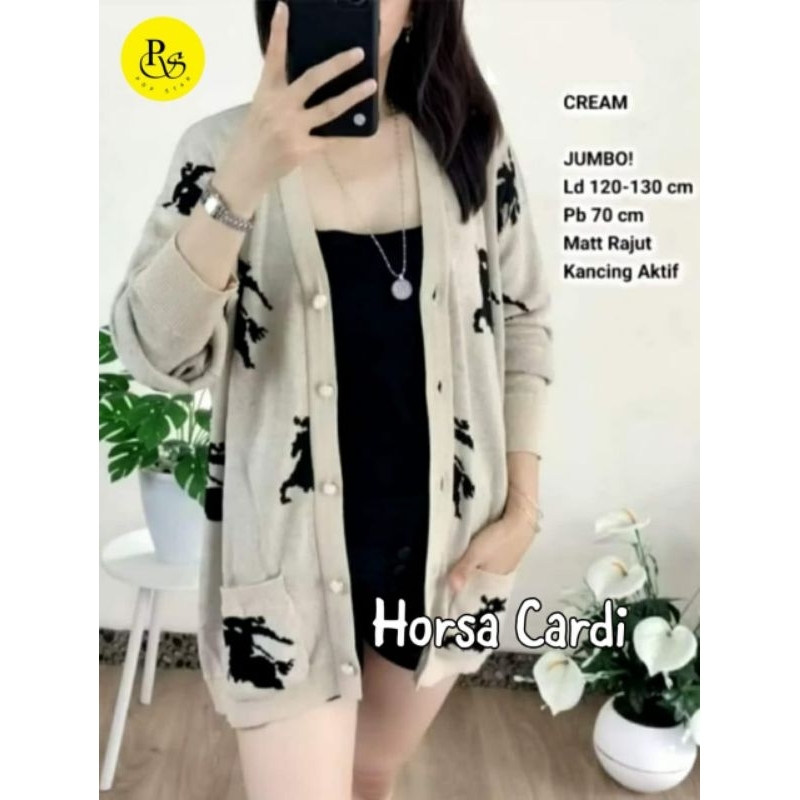 CARDIGAN WANITA JUMBO/HORSA/CARDIGAN WANITA RAJUT IMPORT JUMBO LD 130 CM FIT XXXL