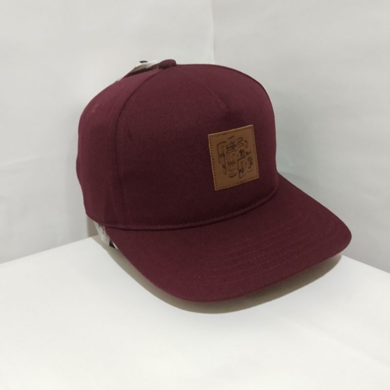 Topi DC Cut It Strapback Original 100% Maroon New