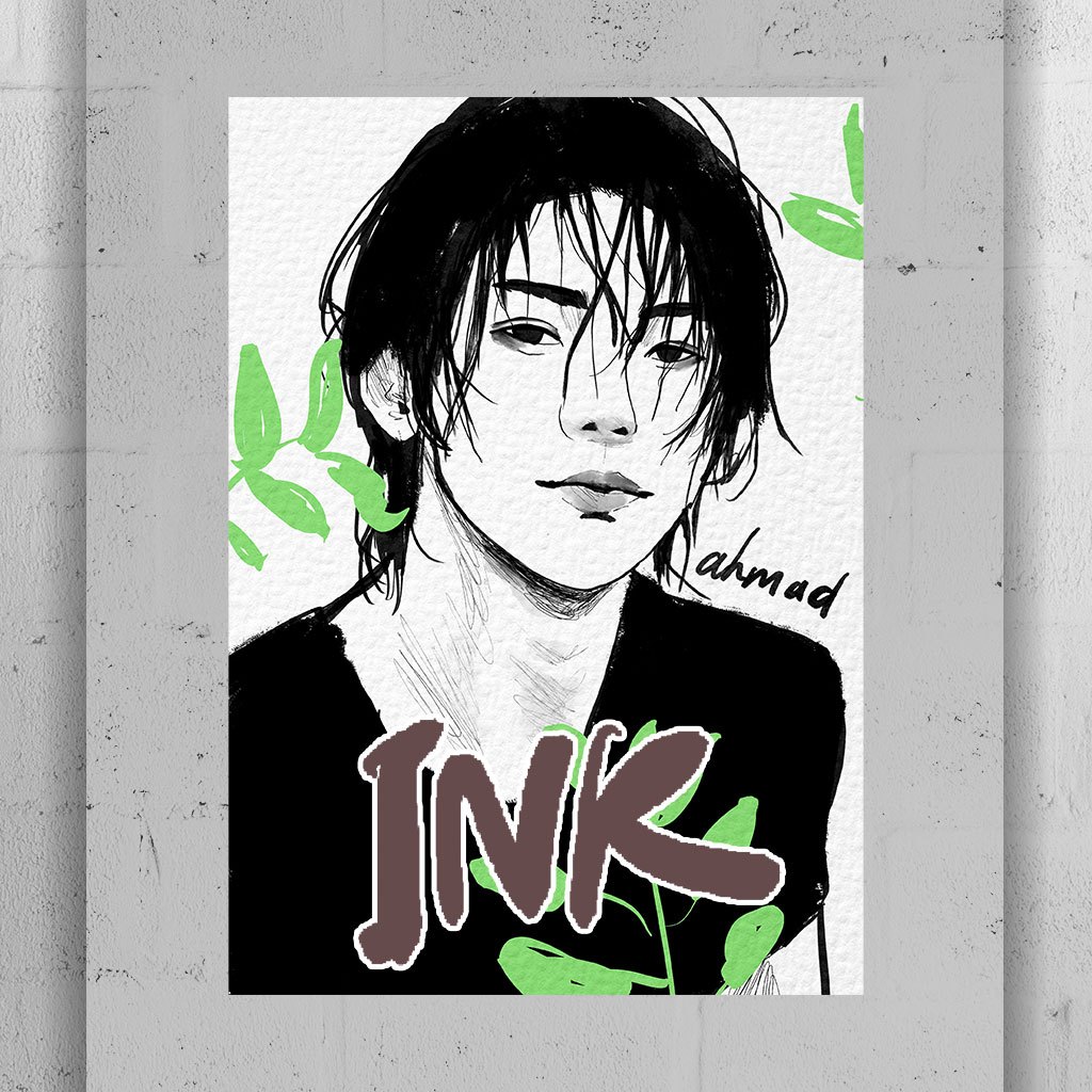 Digital Ilustrasi Ink/Tinta - Jasa Gambar untuk Hadiah - Lukis Wajah