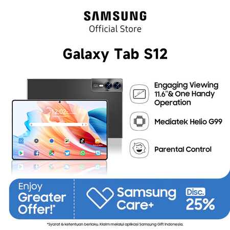 Samsungs Tab S12 (16GB+1024GB)11.6inch"IPS Screen Tablet Android 12 8800 mAhDual Sim Card advanTable