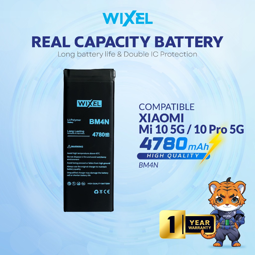 WIXEL Baterai BM4N XiaoMi Mi 10 5G Mi10 Pro Batre Batrai Battery Original Ori HP Handphone BM 4N Dou