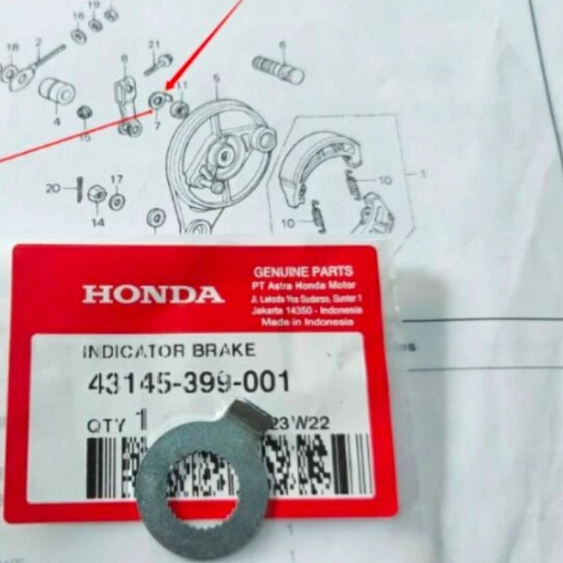 Ring Paha rem win Pengunci per paha rem depan dan belakang Honda Win grand bulus impressa legenda pr