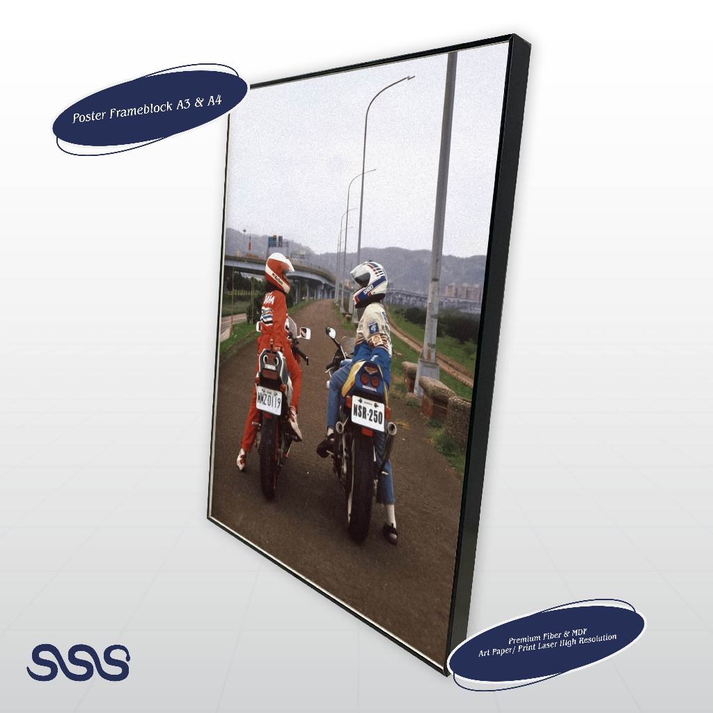 POSTER MOTOR / AESTHETIC POSTER / POSTER FRAMEBLOCK