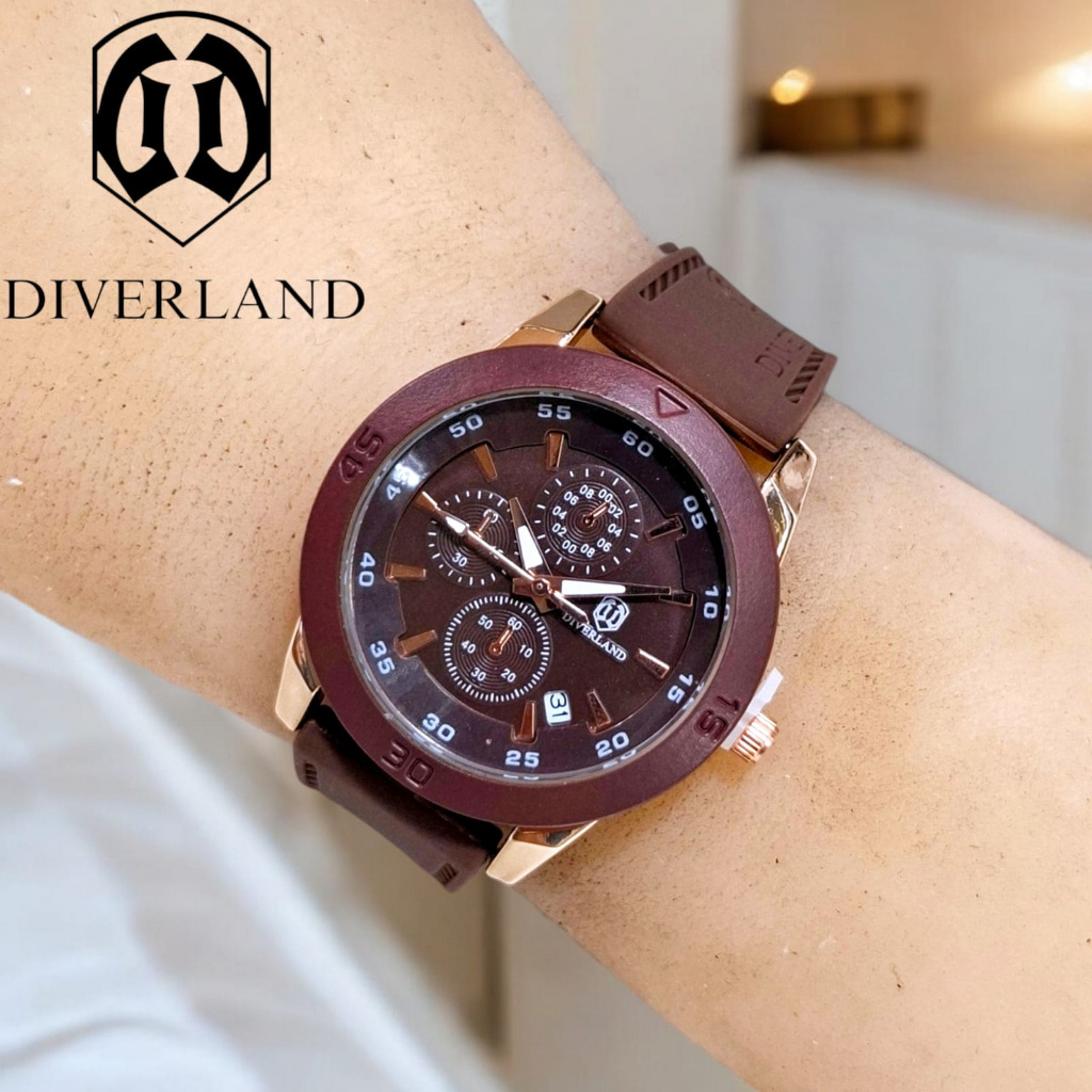 Jam Tangan Wanita DIVERLAND M Original Rubber