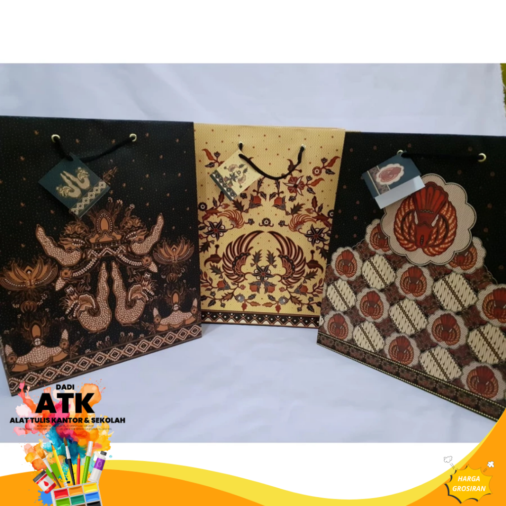 

Kiky Paper Bag Batik Besar (330x265x135mm) - jumlah 2 pcs