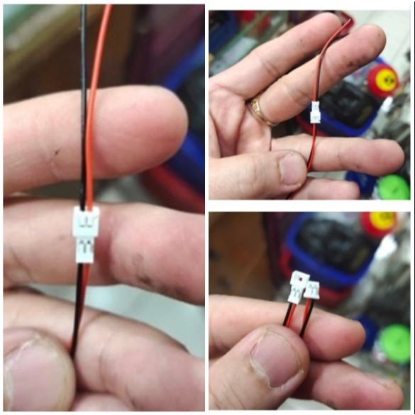 KABEL 2  SOKET FOR BATERAI 2 PIN 1 PASANG KABEL 3 SOKET 3PIN BUAT BATERAI UNIVERSAL