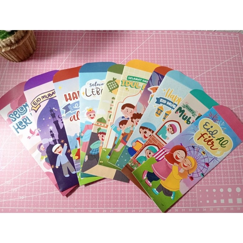 

Amplop Lebaran Uang Tanpa Dilipat uk 16x6.8cm (1set 10Amplop)