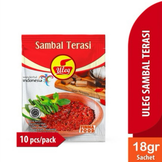 

Uleg Sambal Terasi 10 x 18 gr Sachet