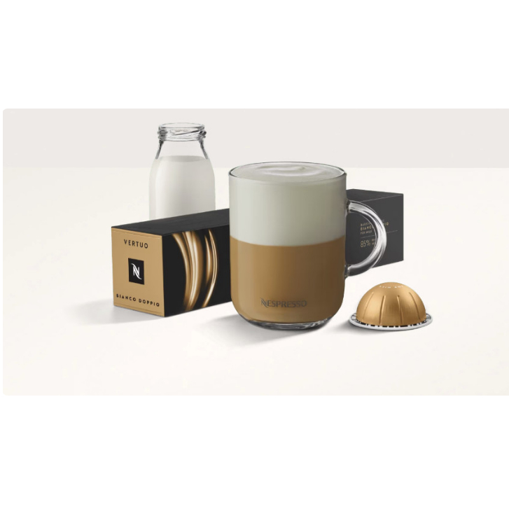 

Nespresso Vertuo Barista Creations Bianco Doppio Coffe Capsule