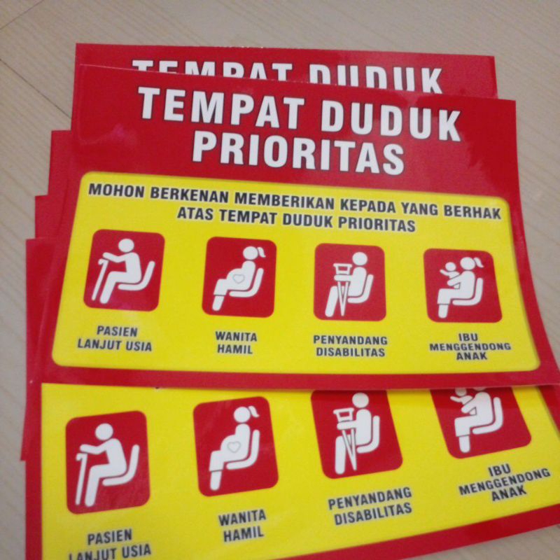 

Sticker Kursi Prioritas