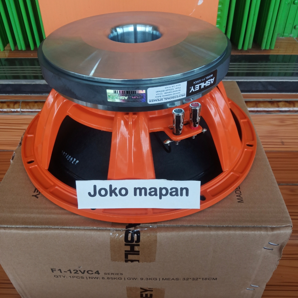 ASHLEY SPEAKER ASHLEY 12 INCH F1-12VC4 COIL 4 INCH MID LOW 800W ORIGINAL F1 12VC4