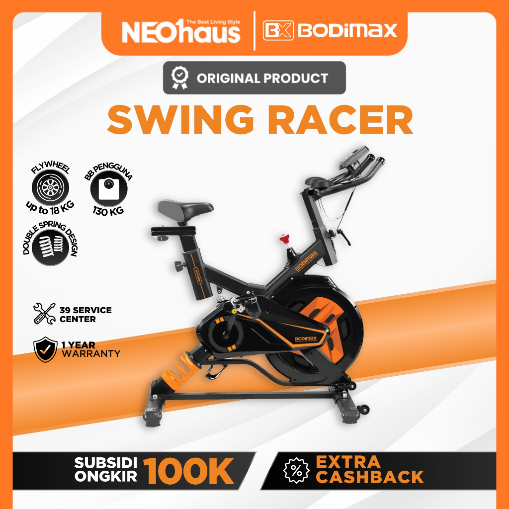 BODIMAX SWING RACER BIKE / Sepeda Statis