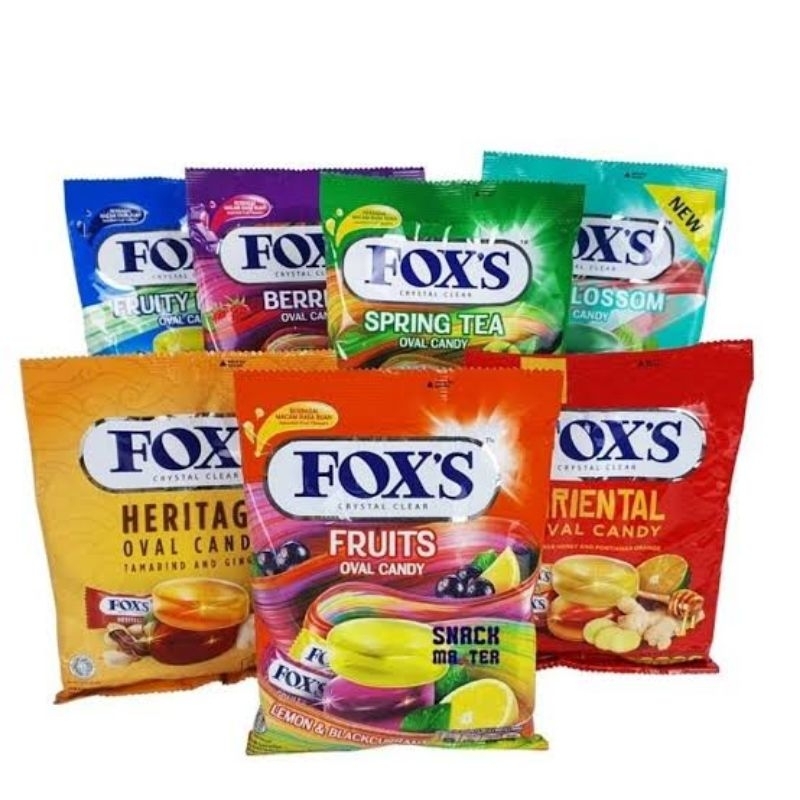 

Permen Fox oval candy 125gr