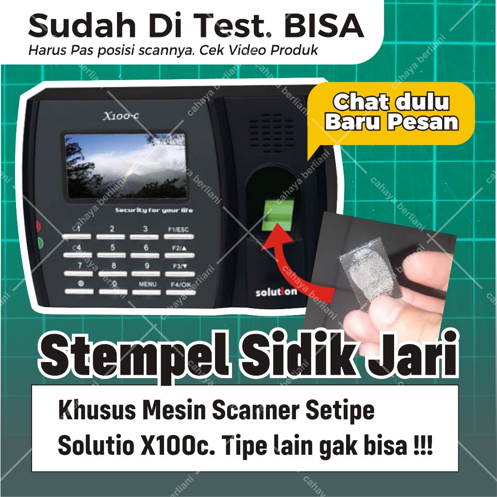 

Stempel Sidik Jari - Absensi Finger Print
