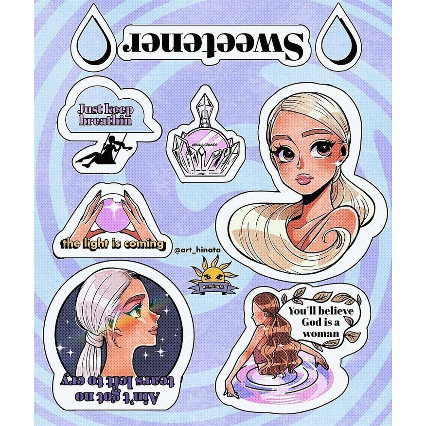 

Stiker Ariana Grande Sticker Aesthetic Laptop Tumblr HP Sticker Tumblr Sticker Lucu (Bisa COD)