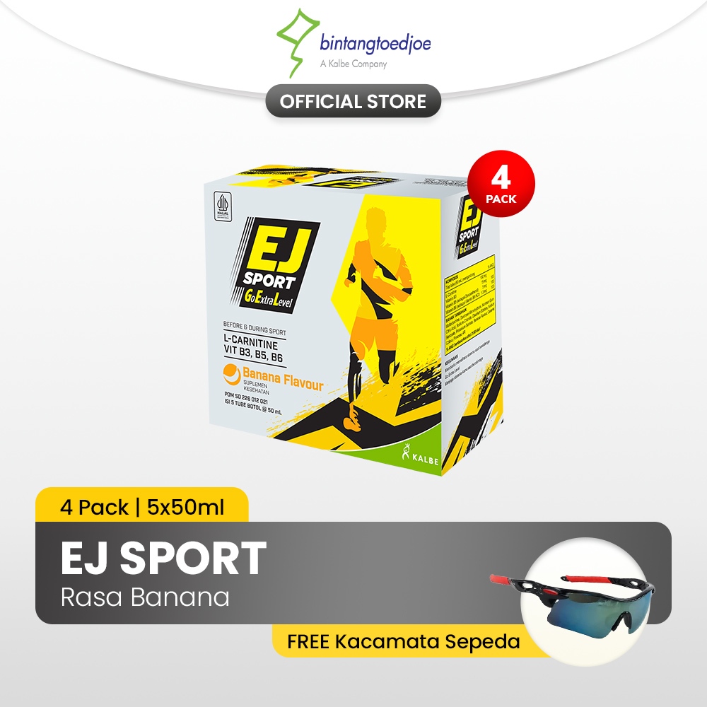 EJ Sport Banana 4 Pack - Energy Gel