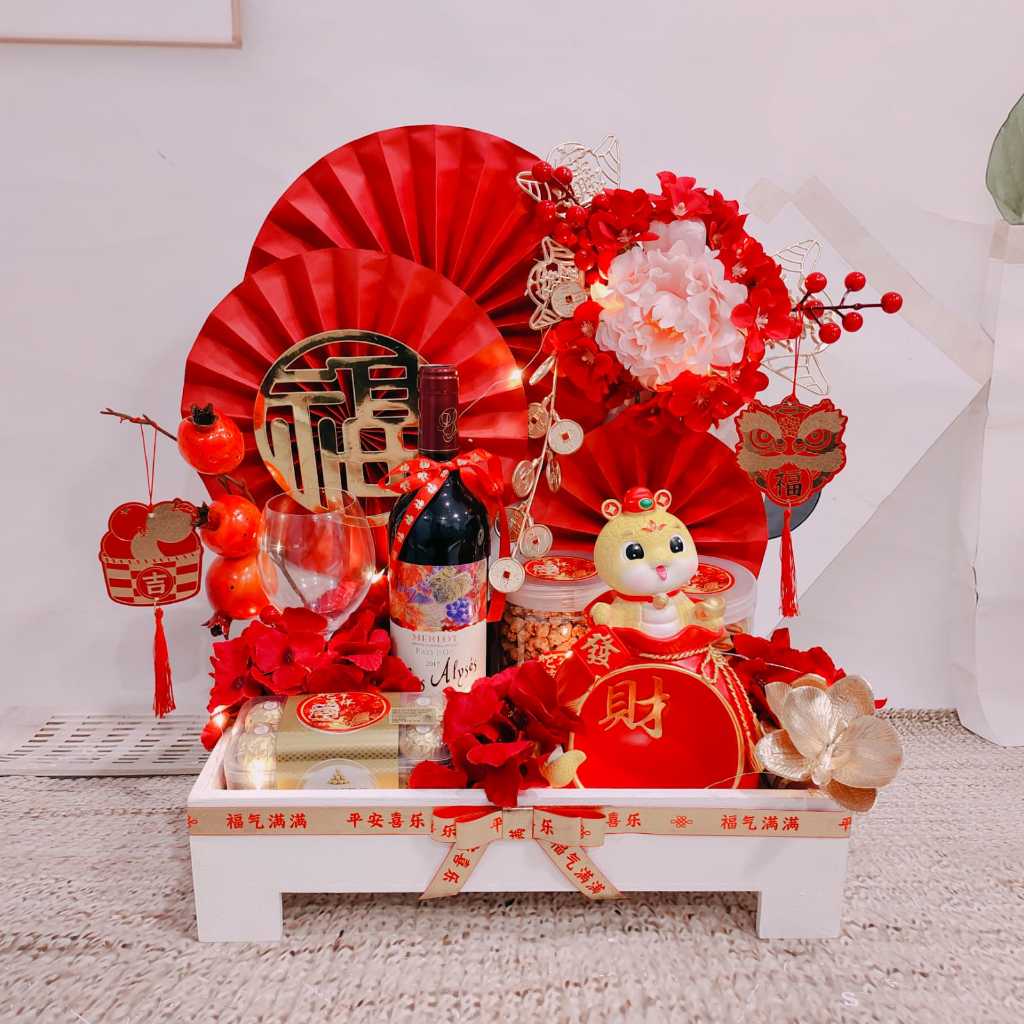 

Hampers Bunga Imlek CAIYUANGUANGJIN- Vas Set Bunga CNY Dekorasi Pajangan