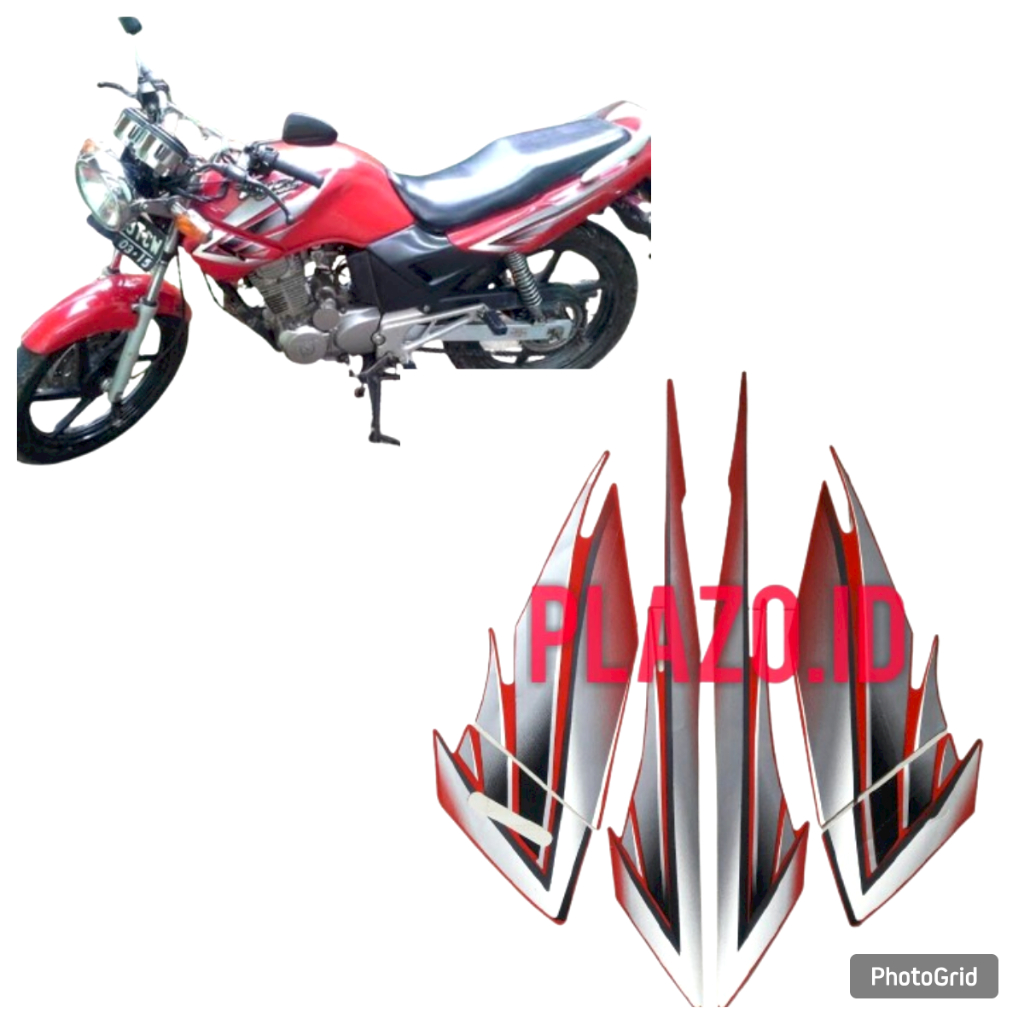 striping stiker honda tiger 2005 merah