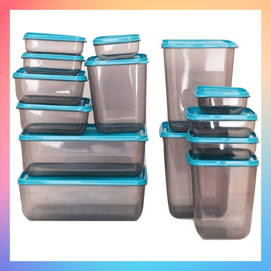 Toples Plastik Premium Otaru 14pcs Box Kotak Penyimpanan Bumbu Toples Otaru Kue Snack Makanan isi 14